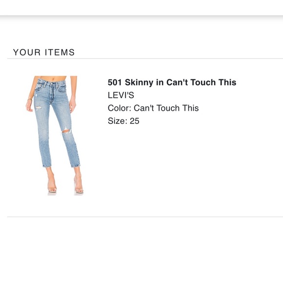 Levi’s 501 Skinny in Can’t Touch This - Picture 5 of 6